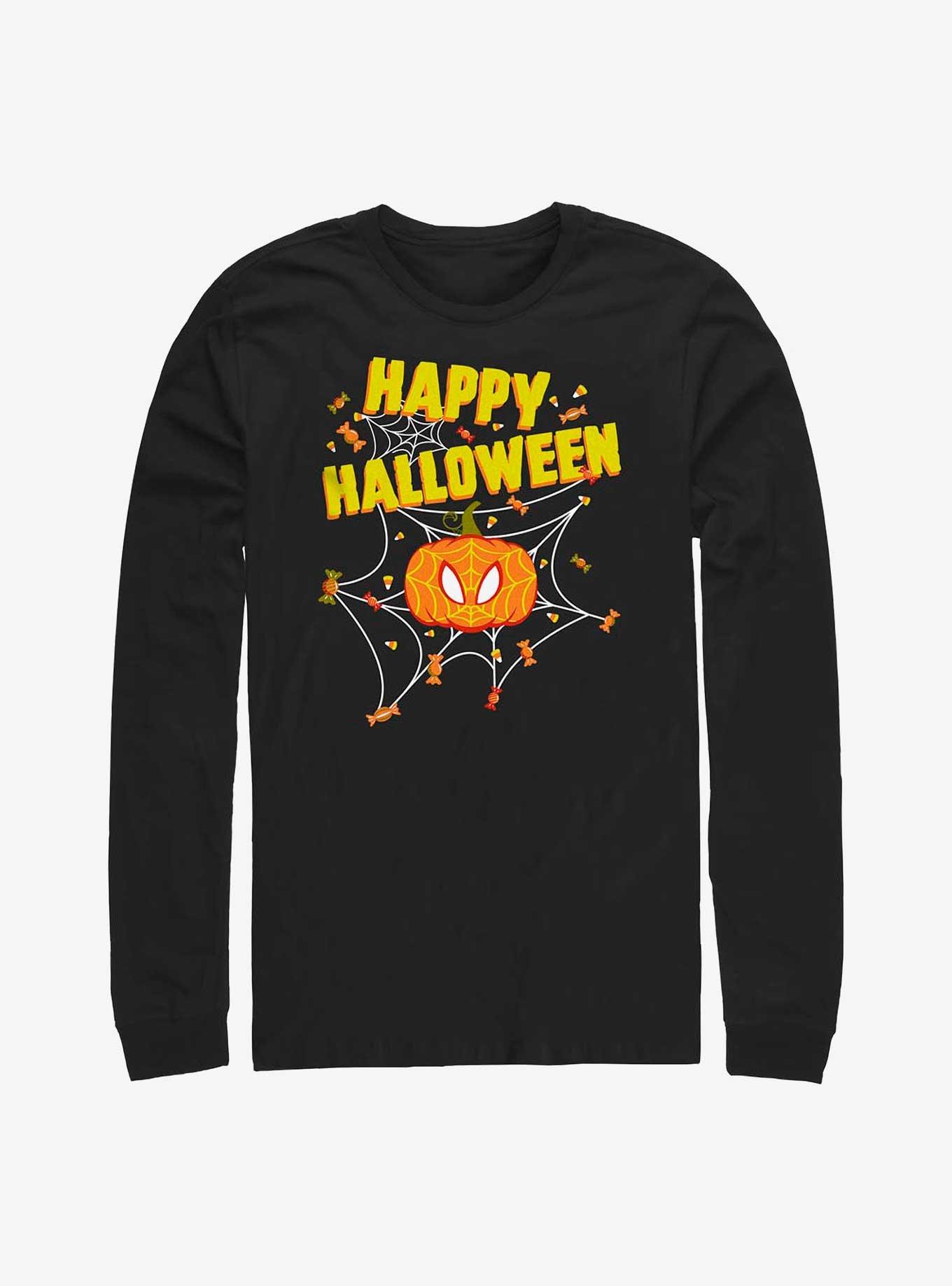 Marvel Spider-Man Candy Web Long-Sleeve T-Shirt, BLACK, hi-res