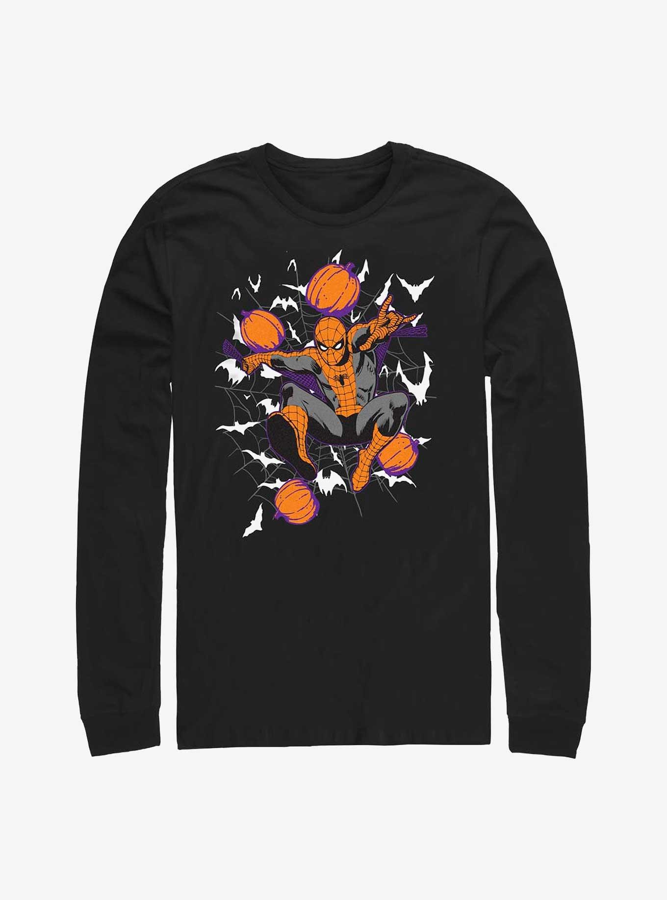 Marvel Spider-Man Spidey Webs Long-Sleeve T-Shirt, BLACK, hi-res