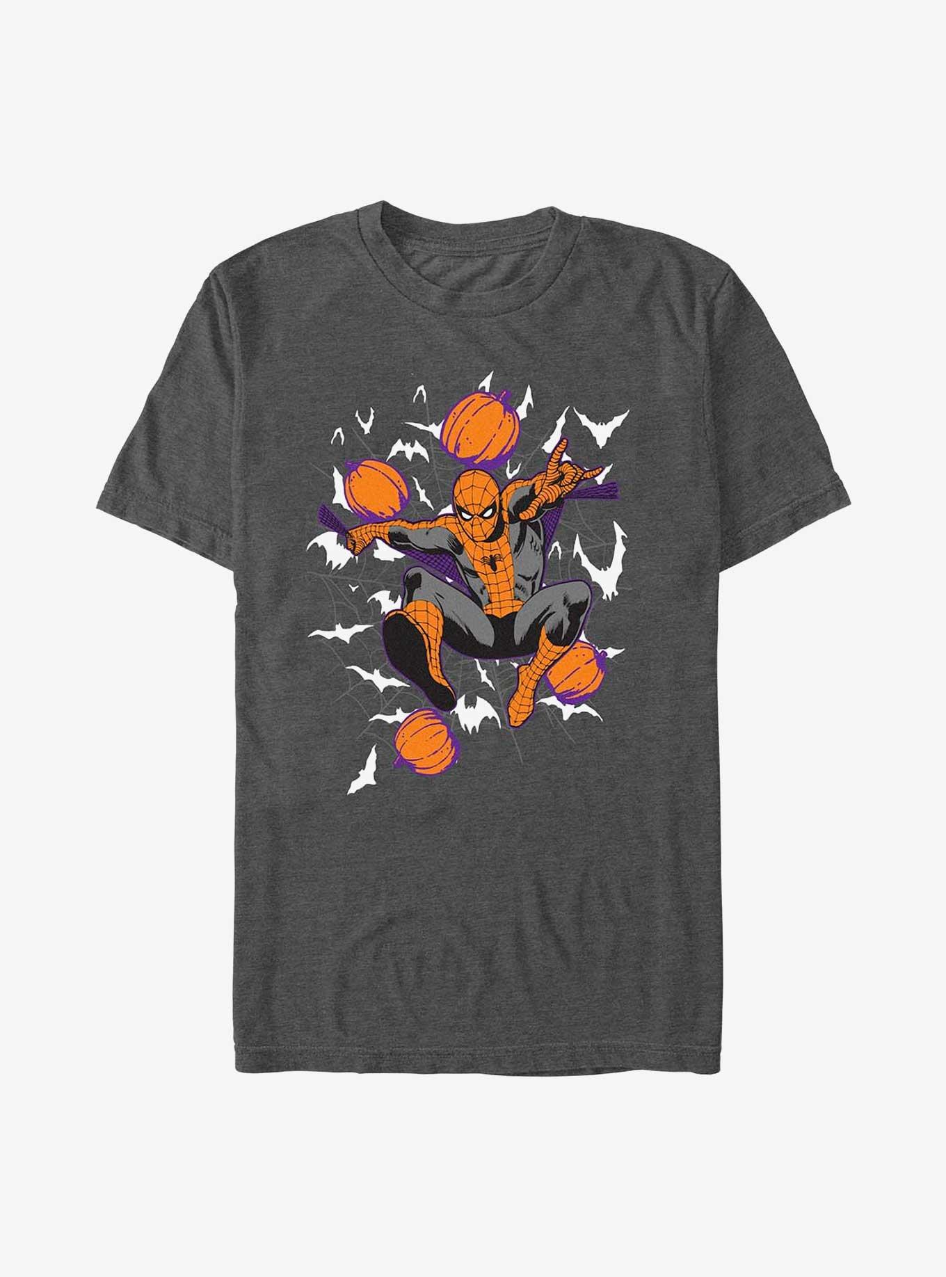 Marvel Spider-Man Spidey Webs T-Shirt, CHAR HTR, hi-res