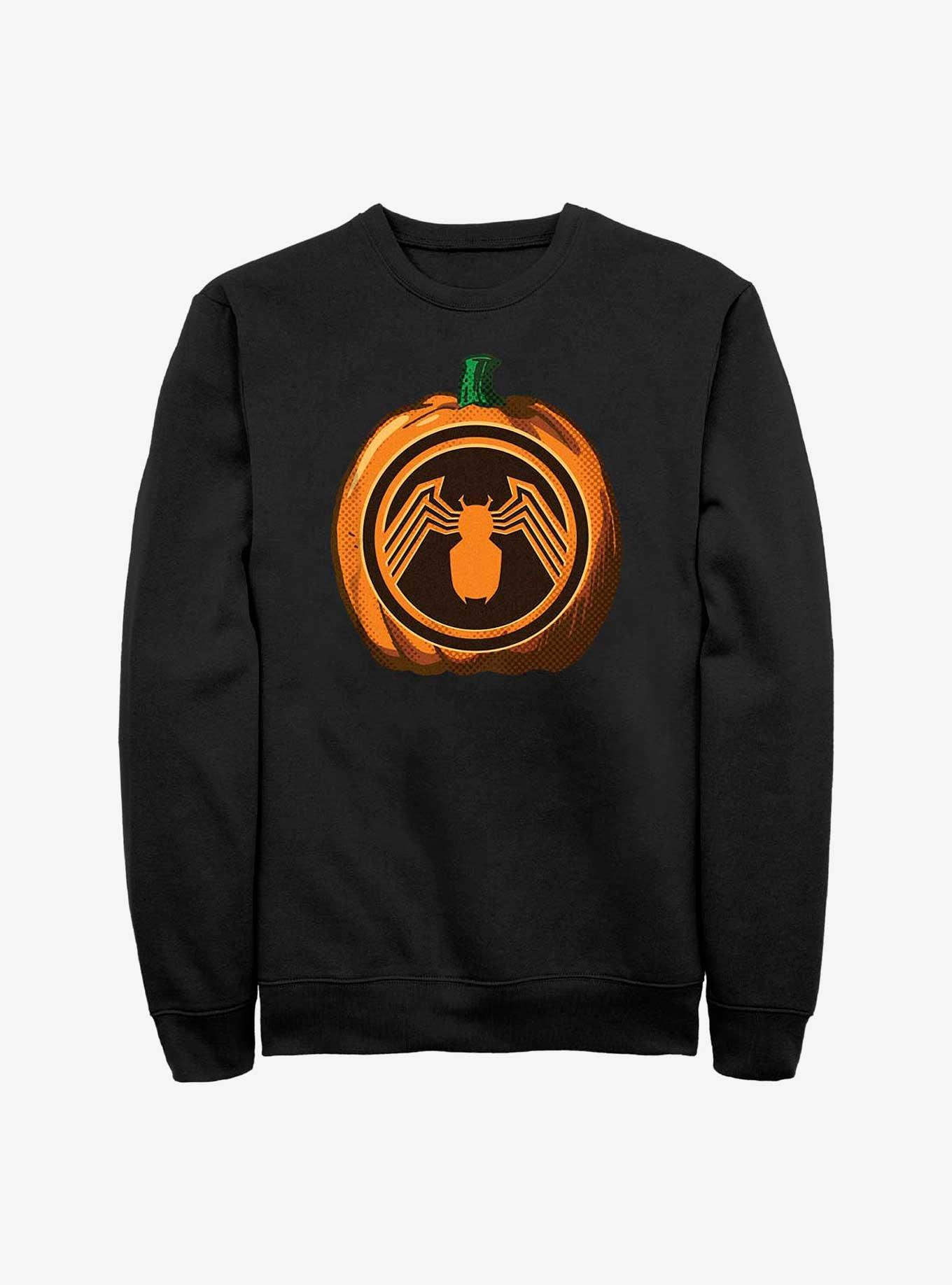 Marvel Venom Pumpkin Sweatshirt, BLACK, hi-res