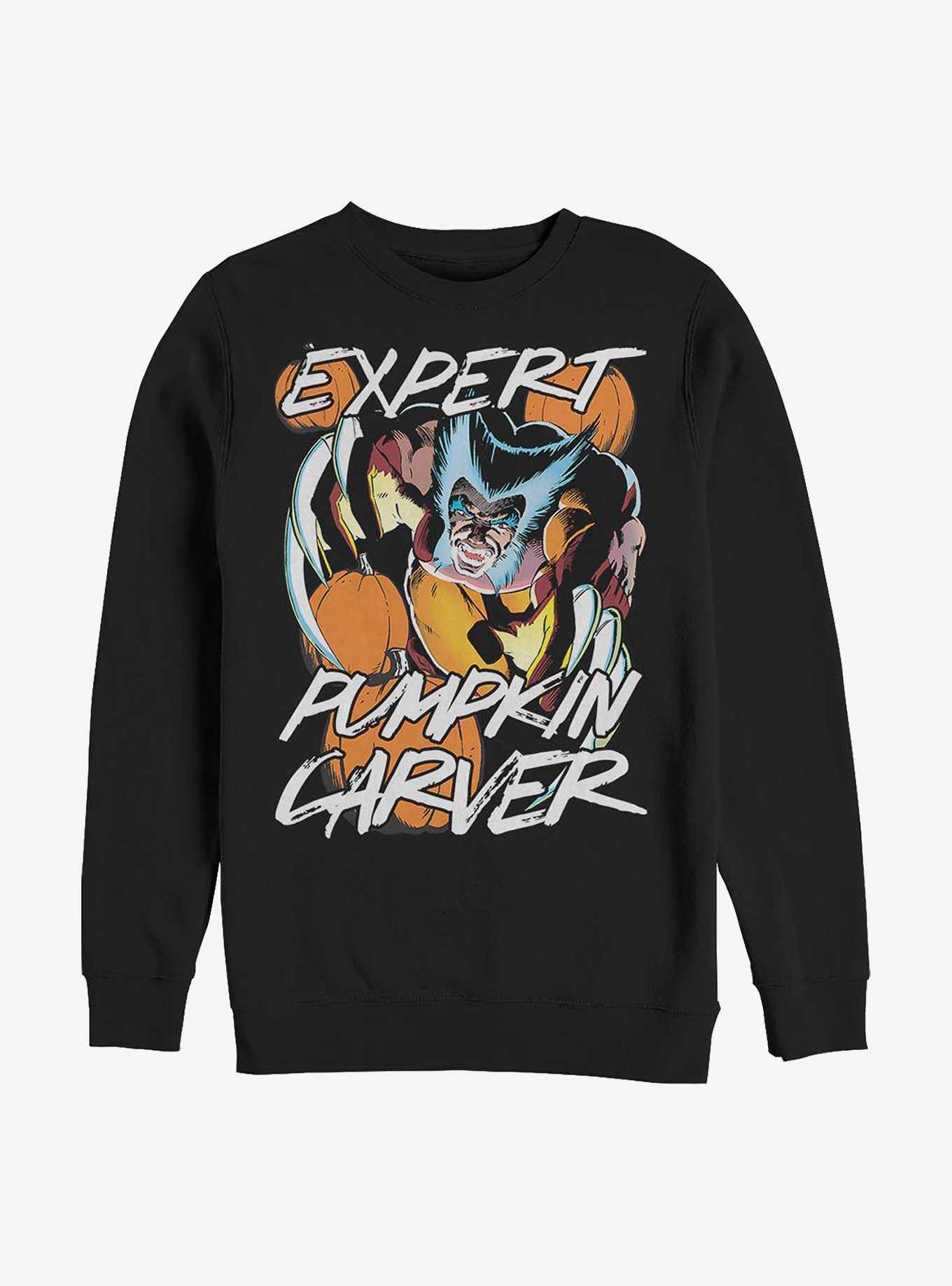 Marvel Wolverine Is An Expert Pumpkin Carver Sweatshirt, , hi-res