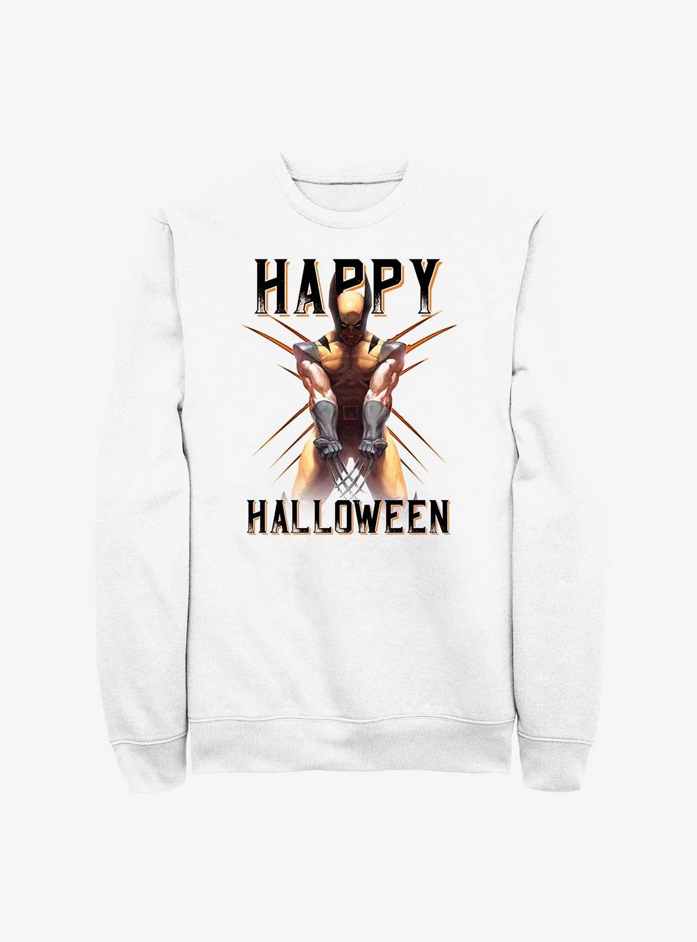 Marvel Wolverine Happy Halloween Sweatshirt, WHITE, hi-res