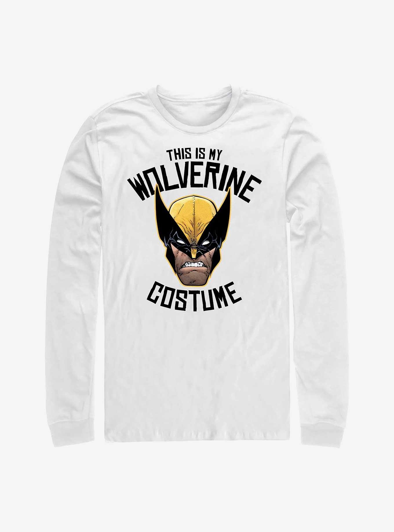 Marvel Wolverine This Is My Costume Long-Sleeve T-Shirt, WHITE, hi-res