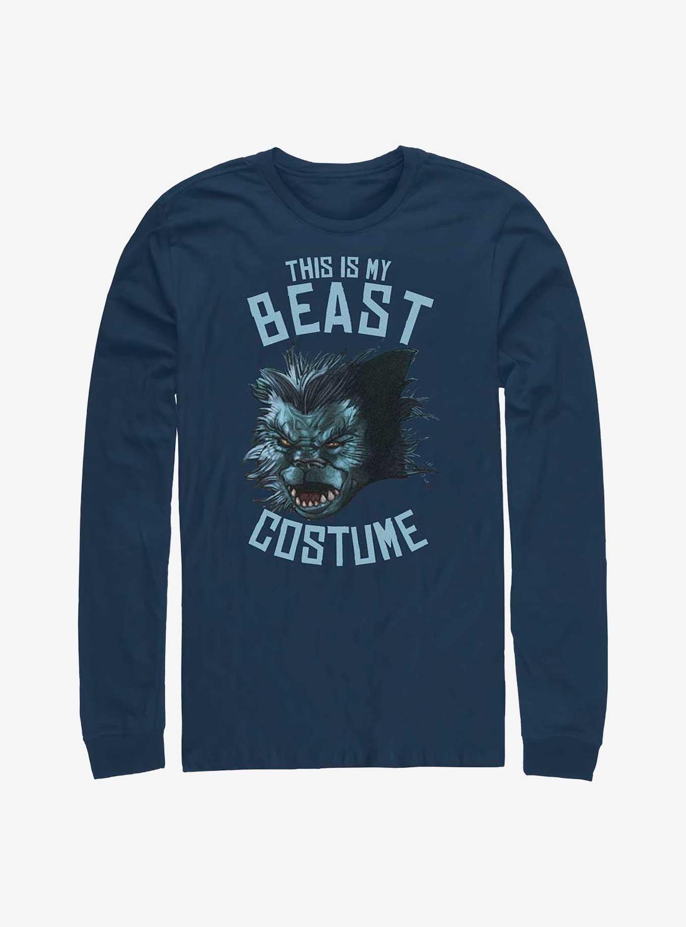 Marvel X-Men This Is My Beast Costume Long-Sleeve T-Shirt, NAVY, hi-res