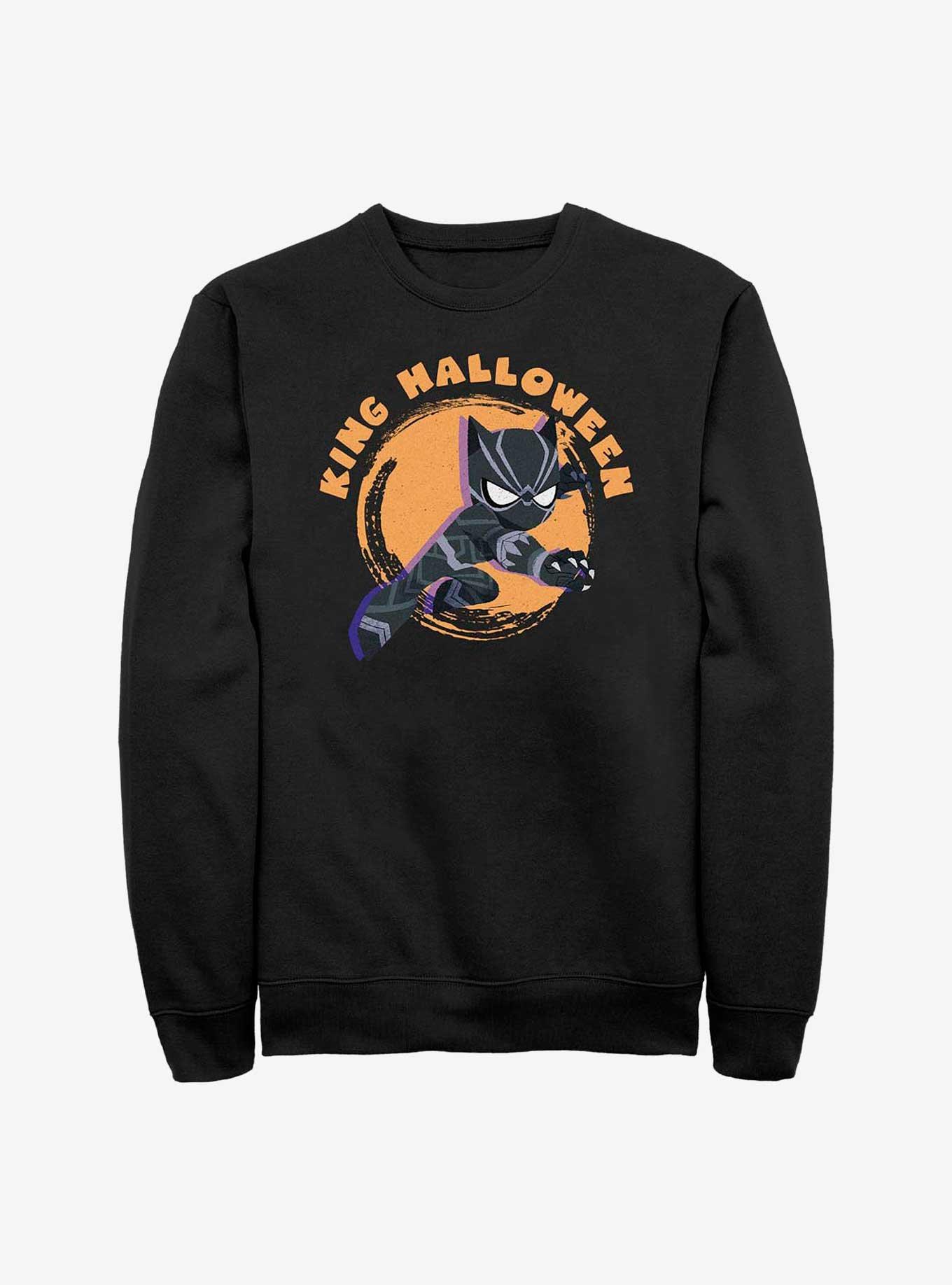 Marvel Black Panther King Halloween Sweatshirt, BLACK, hi-res