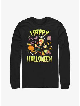 Plus Size Marvel Captain Marvel Happy Halloween Long-Sleeve T-Shirt, , hi-res