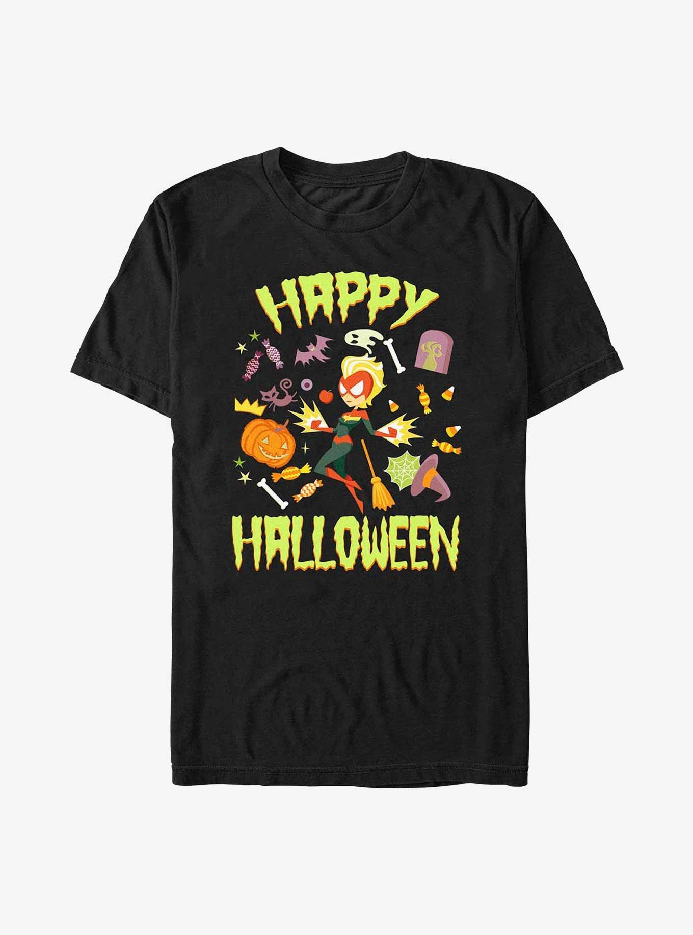 Marvel Captain Marvel Happy Halloween T-Shirt, , hi-res