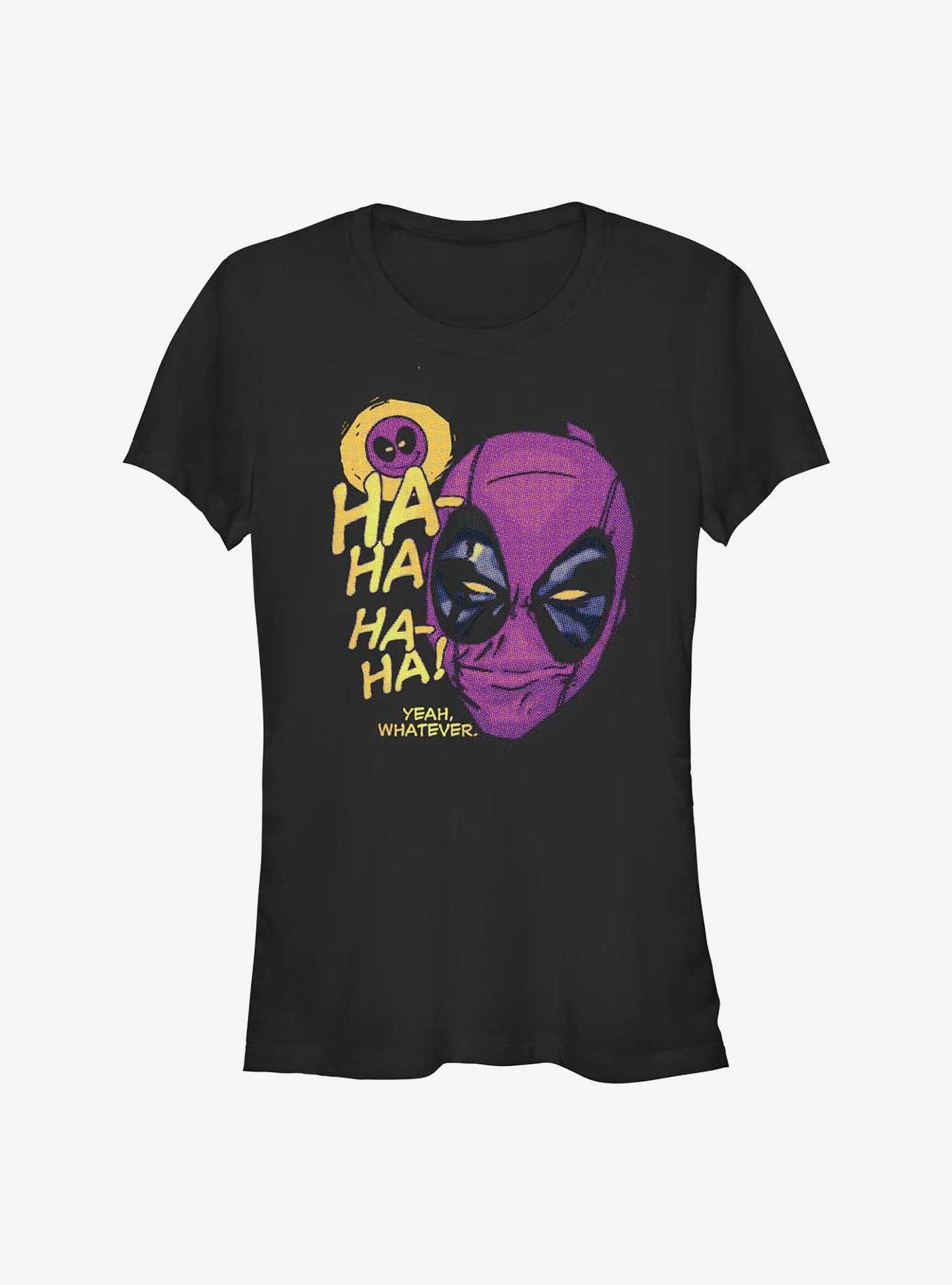 Marvel Deadpool Yeah, Whatever Girls T-Shirt, BLACK, hi-res