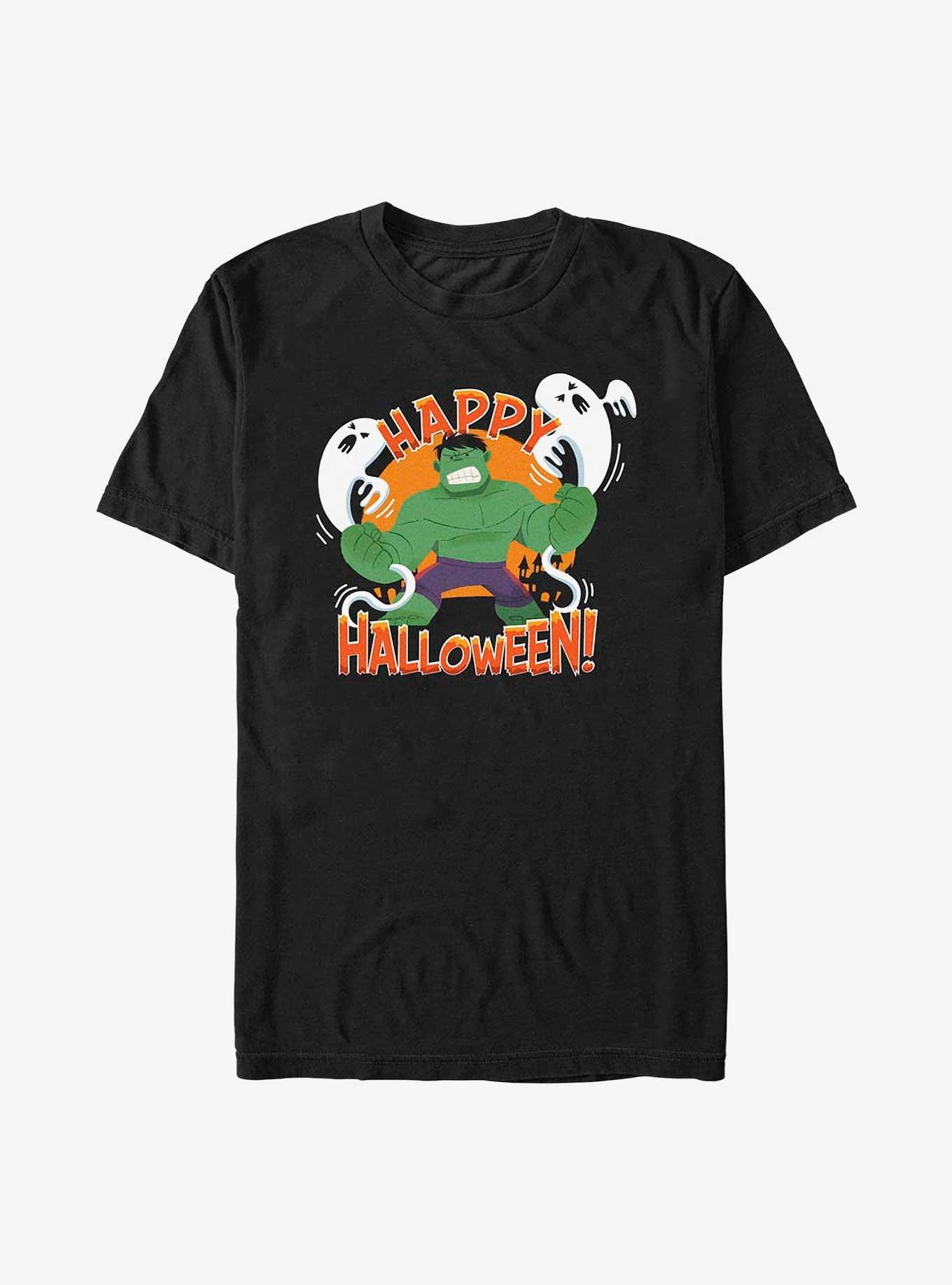 Marvel The Hulk Happy Halloween T-Shirt, BLACK, hi-res