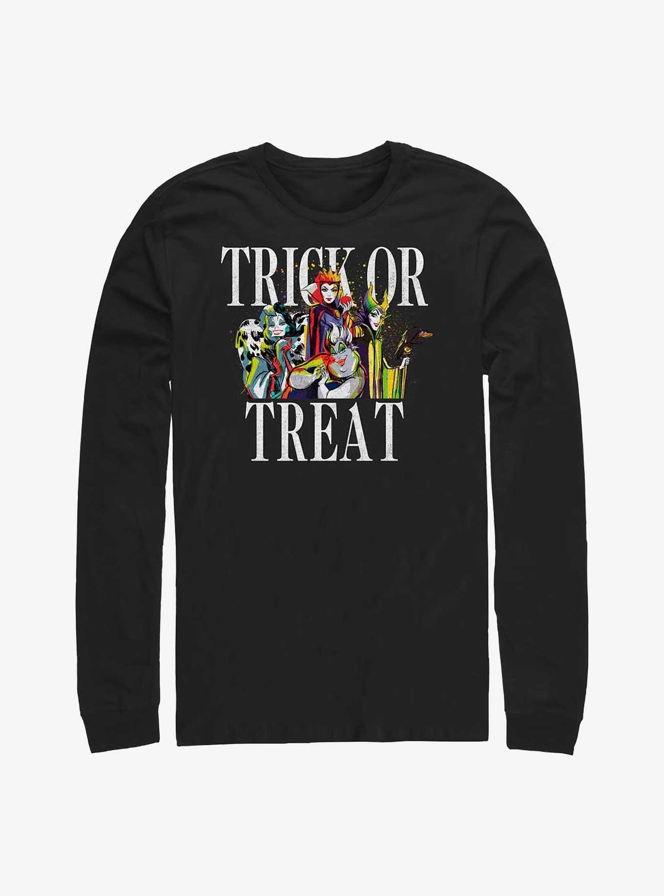 Disney Villains Trick Or Treat Long-Sleeve T-Shirt, BLACK, hi-res