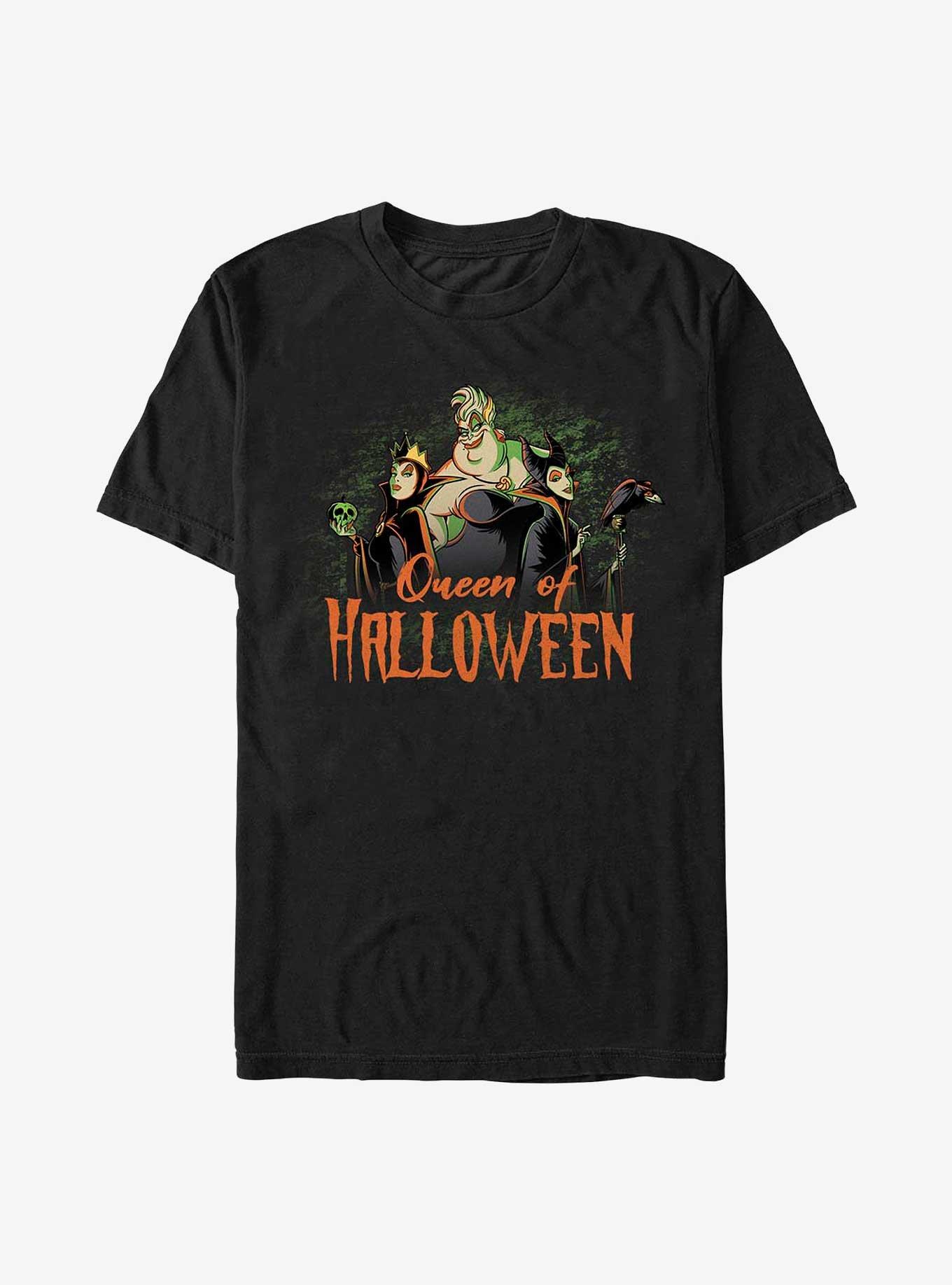 Disney Villains Queen Of Halloween T-Shirt, BLACK, hi-res