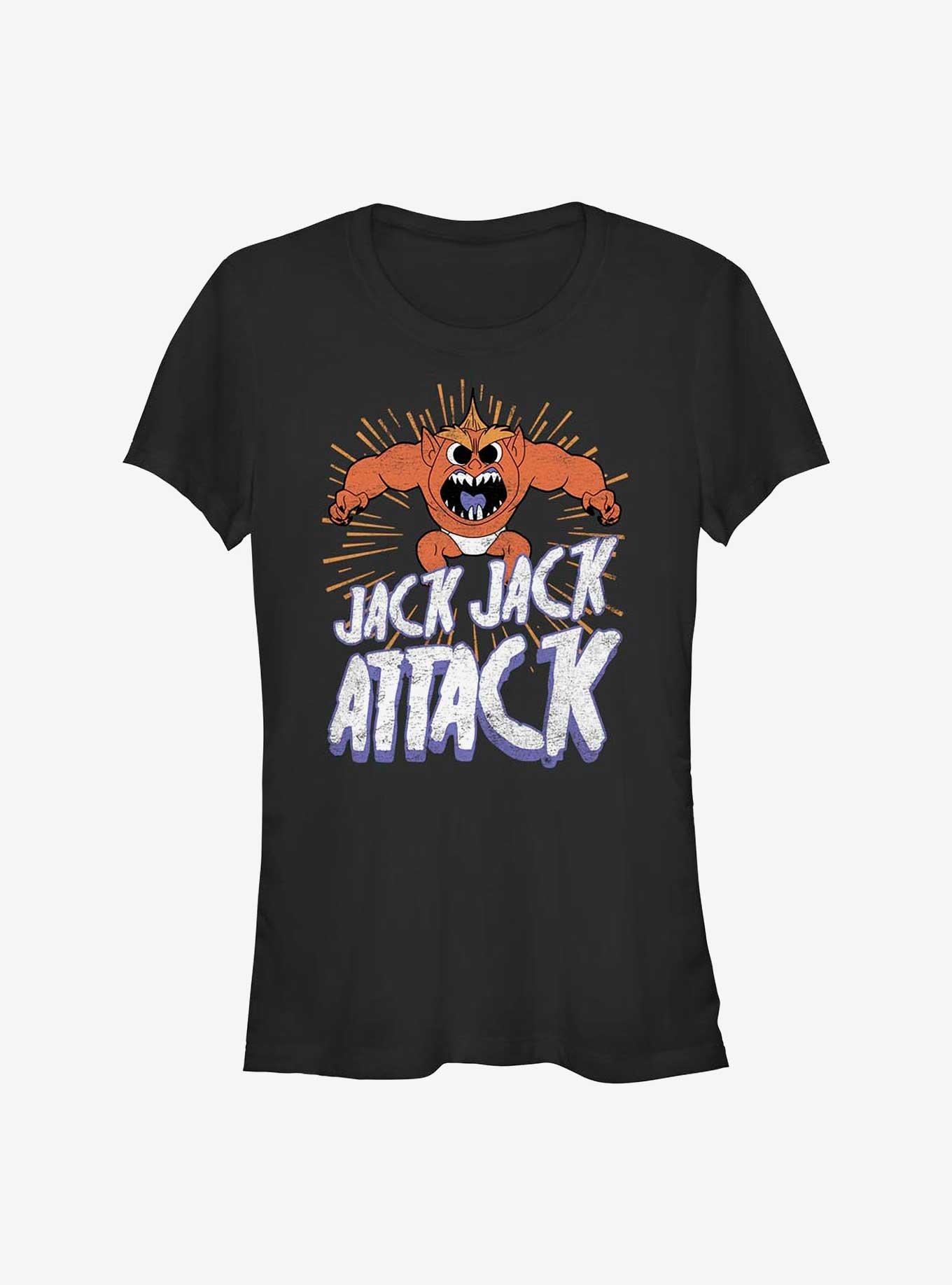Disney The Incredibles Jack Jack Attack Horror Girls T-Shirt, BLACK, hi-res
