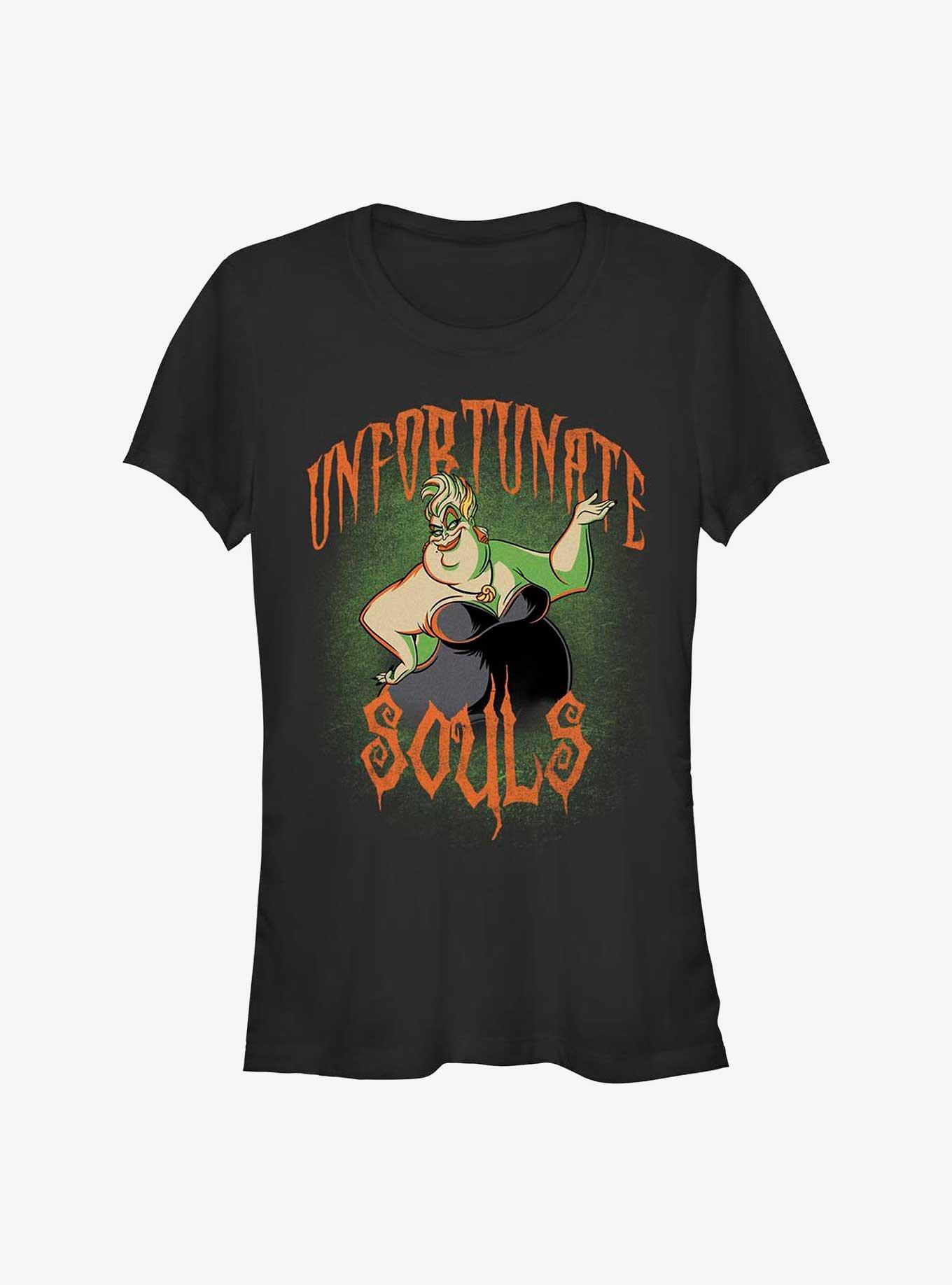Disney The Little Mermaid Ursula Unfortunate Souls Girls T-Shirt, BLACK, hi-res