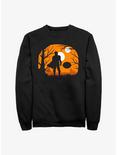 Star Wars The Mandalorian & The Child Halloween Silhouette Sweatshirt, BLACK, hi-res