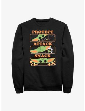 Star Wars The Mandalorian The Child Protect, Attack, & Snack Sweatshirt, , hi-res