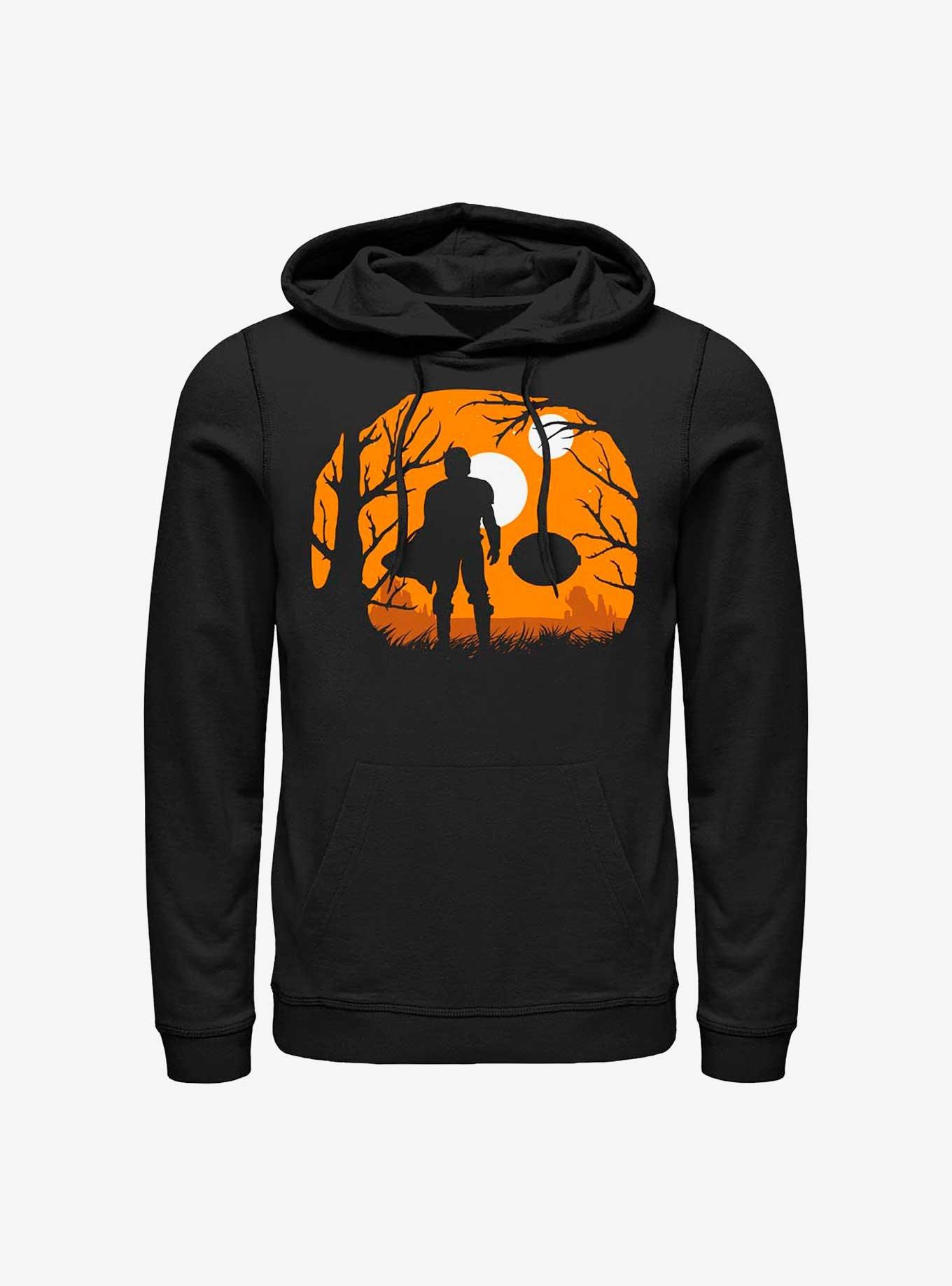 Star Wars The Mandalorian & Child Halloween Silhouette Hoodie