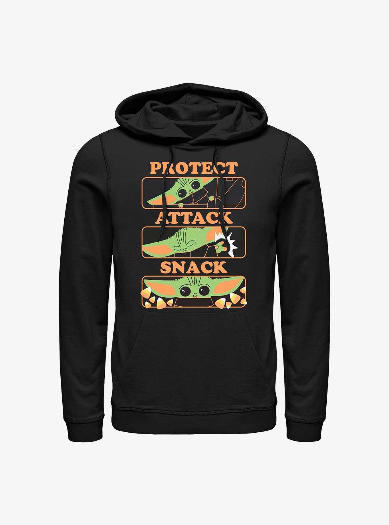 Star Wars The Mandalorian The Child Protect, Attack, & Snack Hoodie, , hi-res