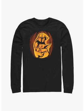 Star Wars The Mandalorian & The Child Pumpkin Carving Long-Sleeve T-Shirt, , hi-res