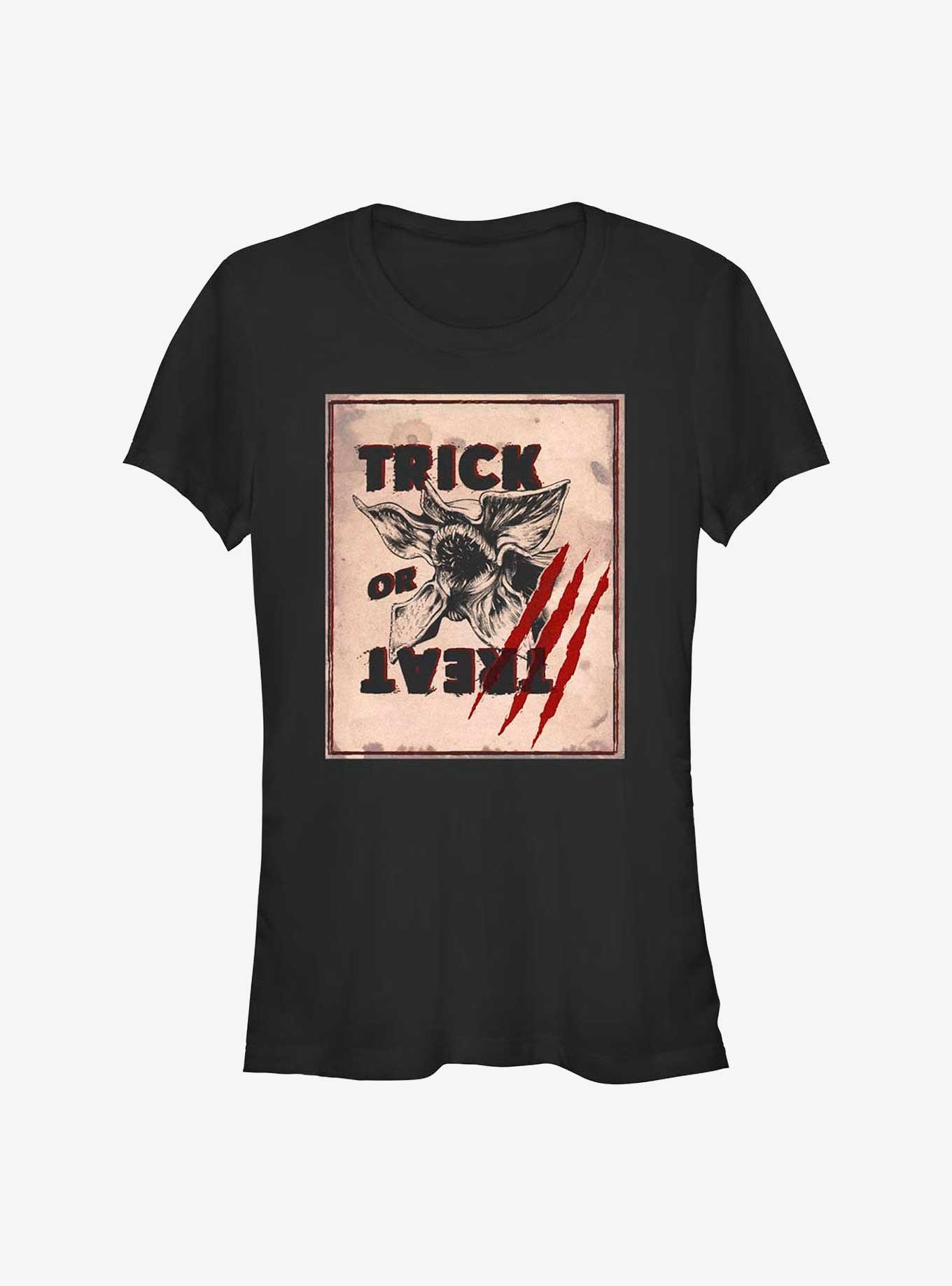 Stranger Things Demogorgon Trick Or Treat Girls T-Shirt, BLACK, hi-res