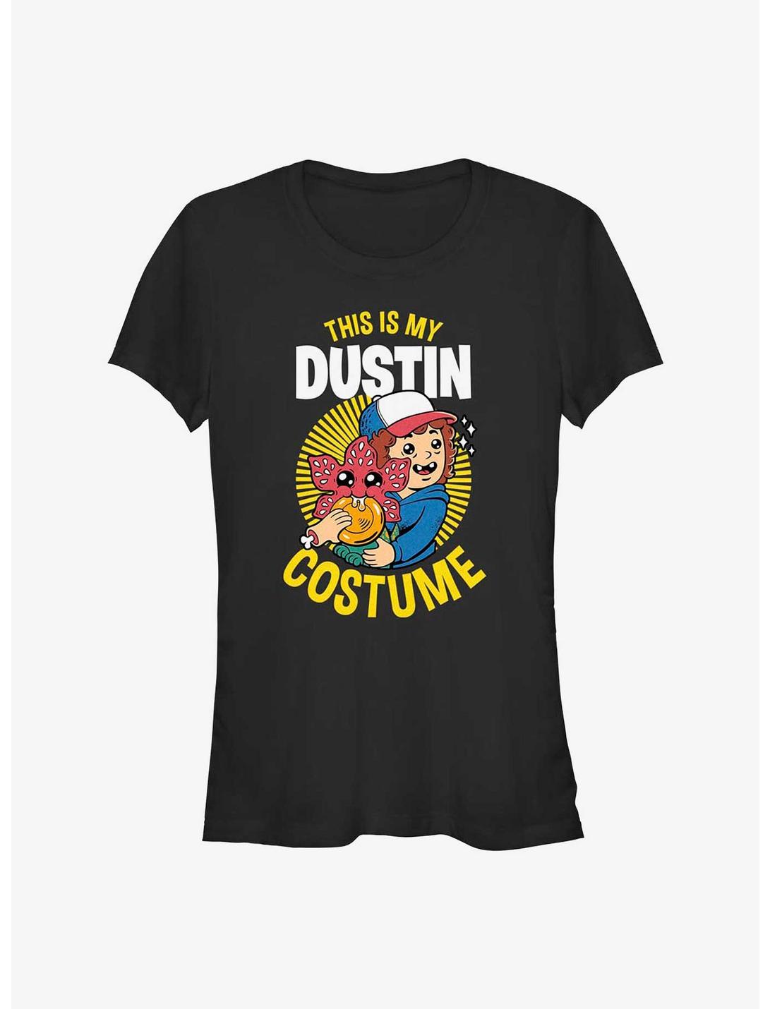 Stranger Things This Is My Dustin Costume Girls T-Shirt, BLACK, hi-res