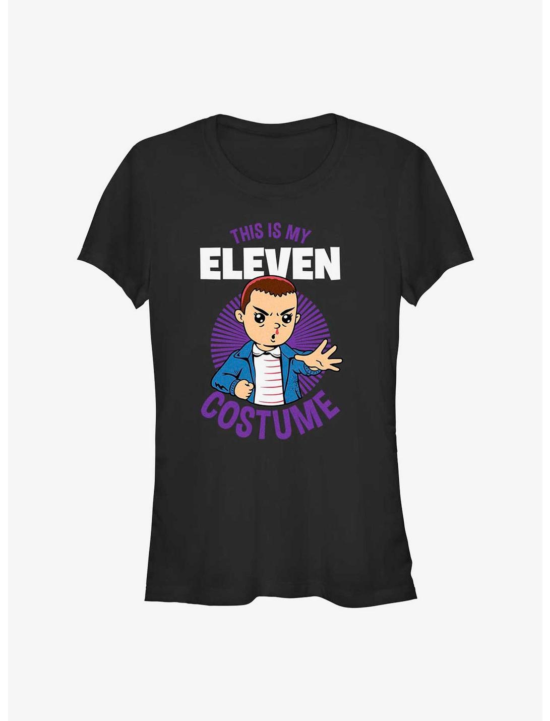 Stranger Things This Is My Eleven Costume Girls T-Shirt, BLACK, hi-res