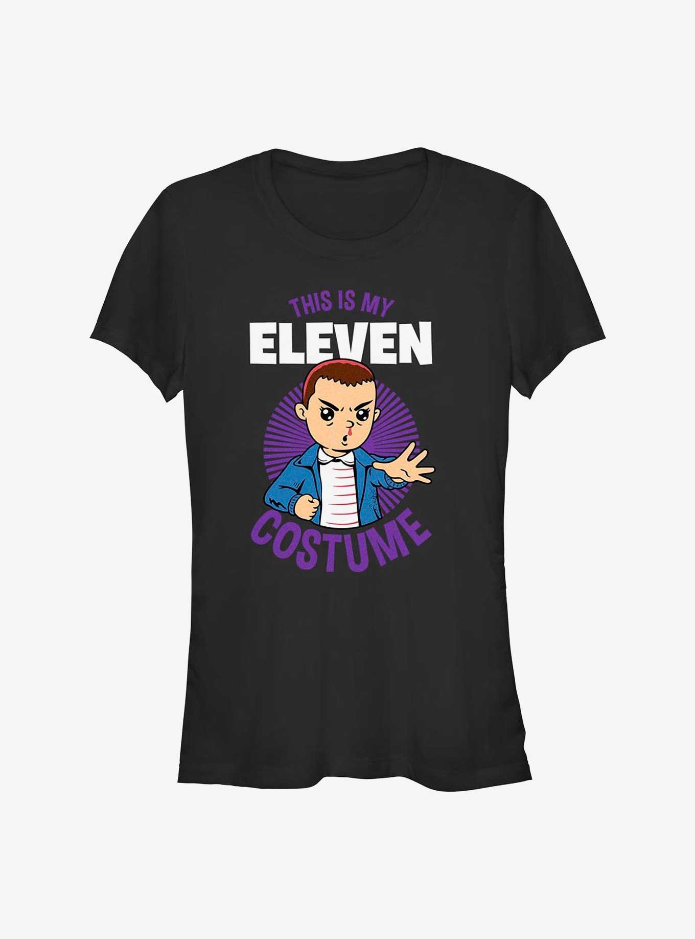 Stranger Things This Is My Eleven Costume Girls T Shirt BLACK