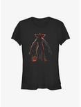 Stranger Things Demogorgon Silhouette Girls T-Shirt, BLACK, hi-res