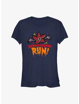 Stranger Things Demogorgon! Run! Girls T-Shirt, , hi-res
