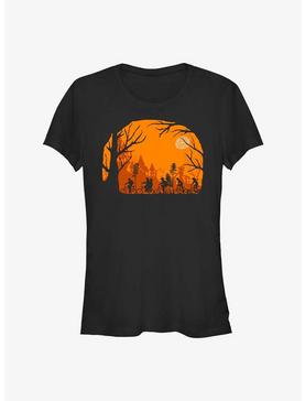 Stranger Things Halloween Silhouette Girls T-Shirt, , hi-res