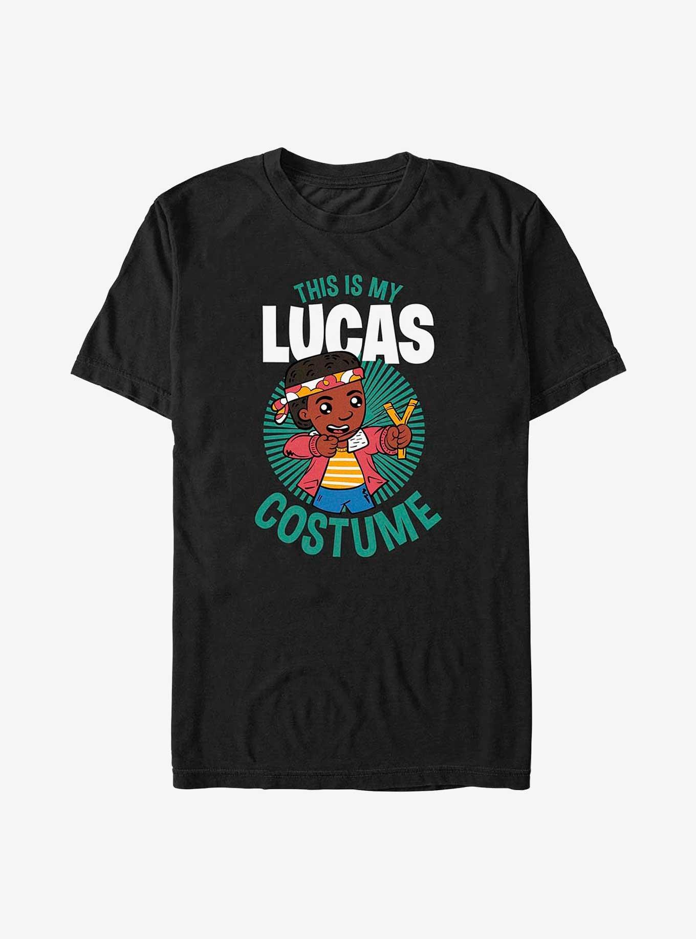 Stranger Things This Is My Lucas Costume T-Shirt, BLACK, hi-res