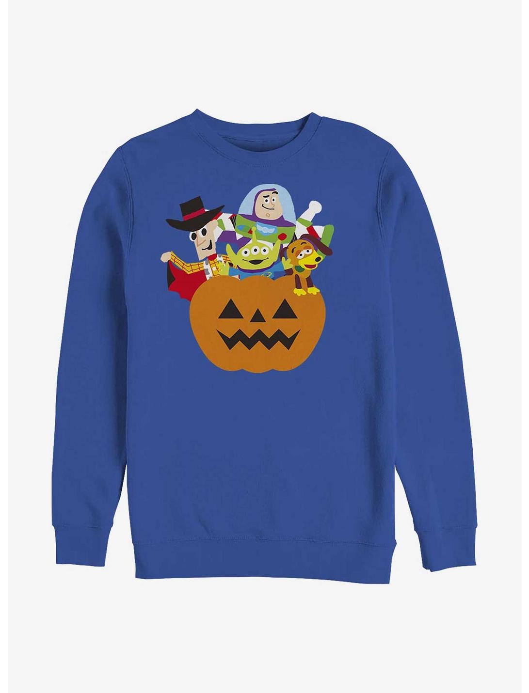 Disney Pixar Toy Story Pumpkin Surprise Characters Sweatshirt, ROYAL, hi-res