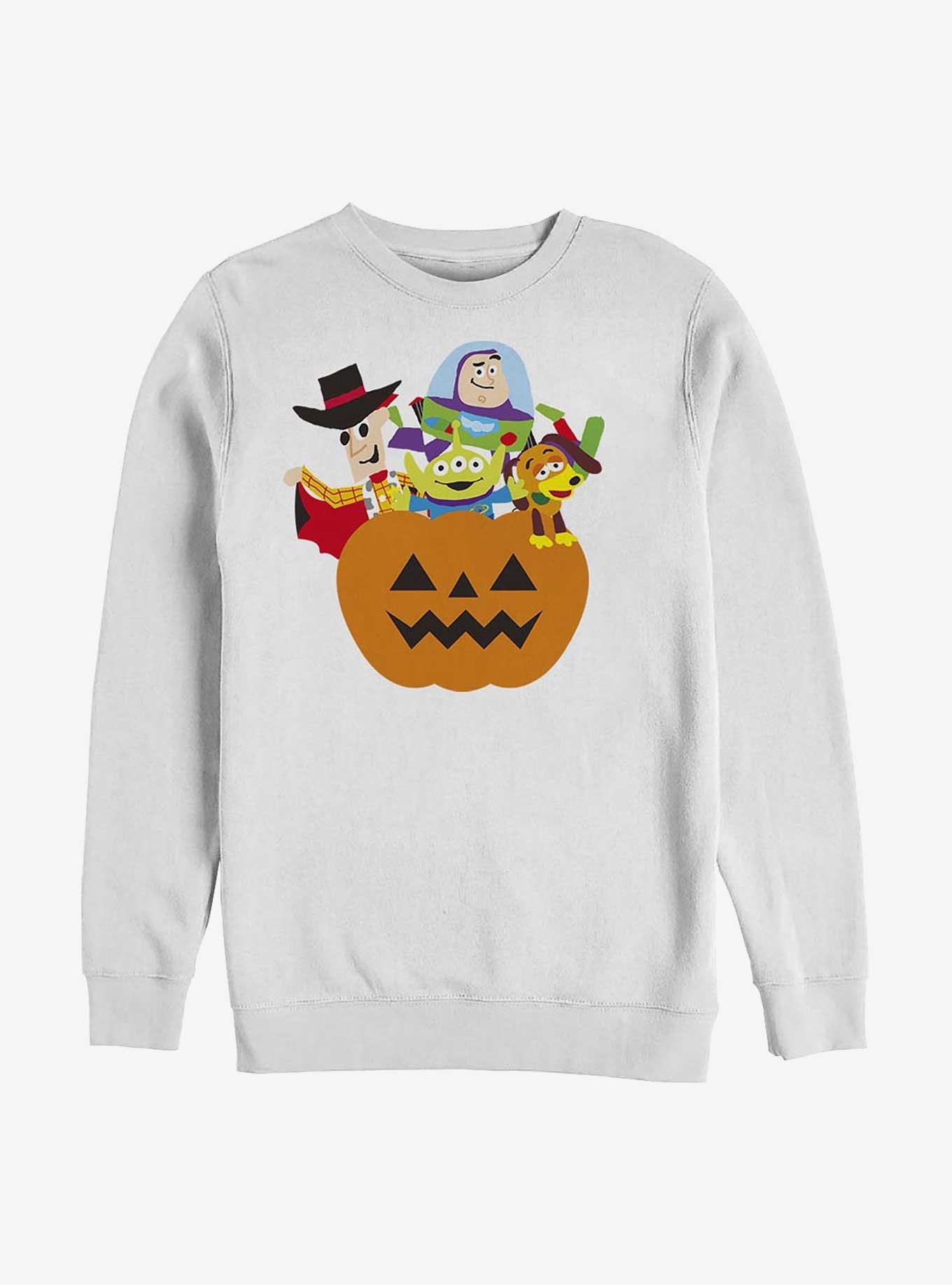 Disney Pixar Toy Story Pumpkin Surprise Characters Sweatshirt, WHITE, hi-res