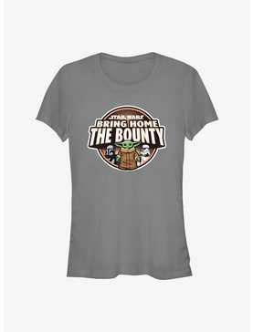Star Wars The Mandalorian Bring Home The Bounty Characters Logo Girls T-Shirt, , hi-res