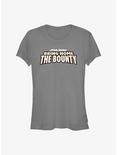 Star Wars The Mandalorian Bring Home The Bounty Logo Girls T-Shirt, CHARCOAL, hi-res