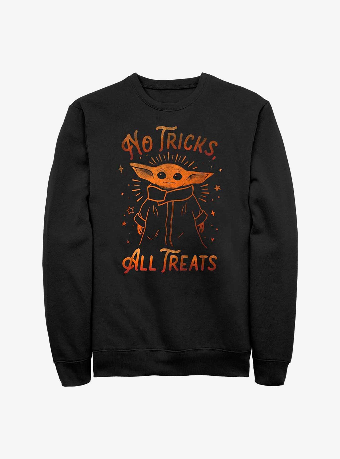 Star Wars The Mandalorian The Child All Treats Sweatshirt, BLACK, hi-res