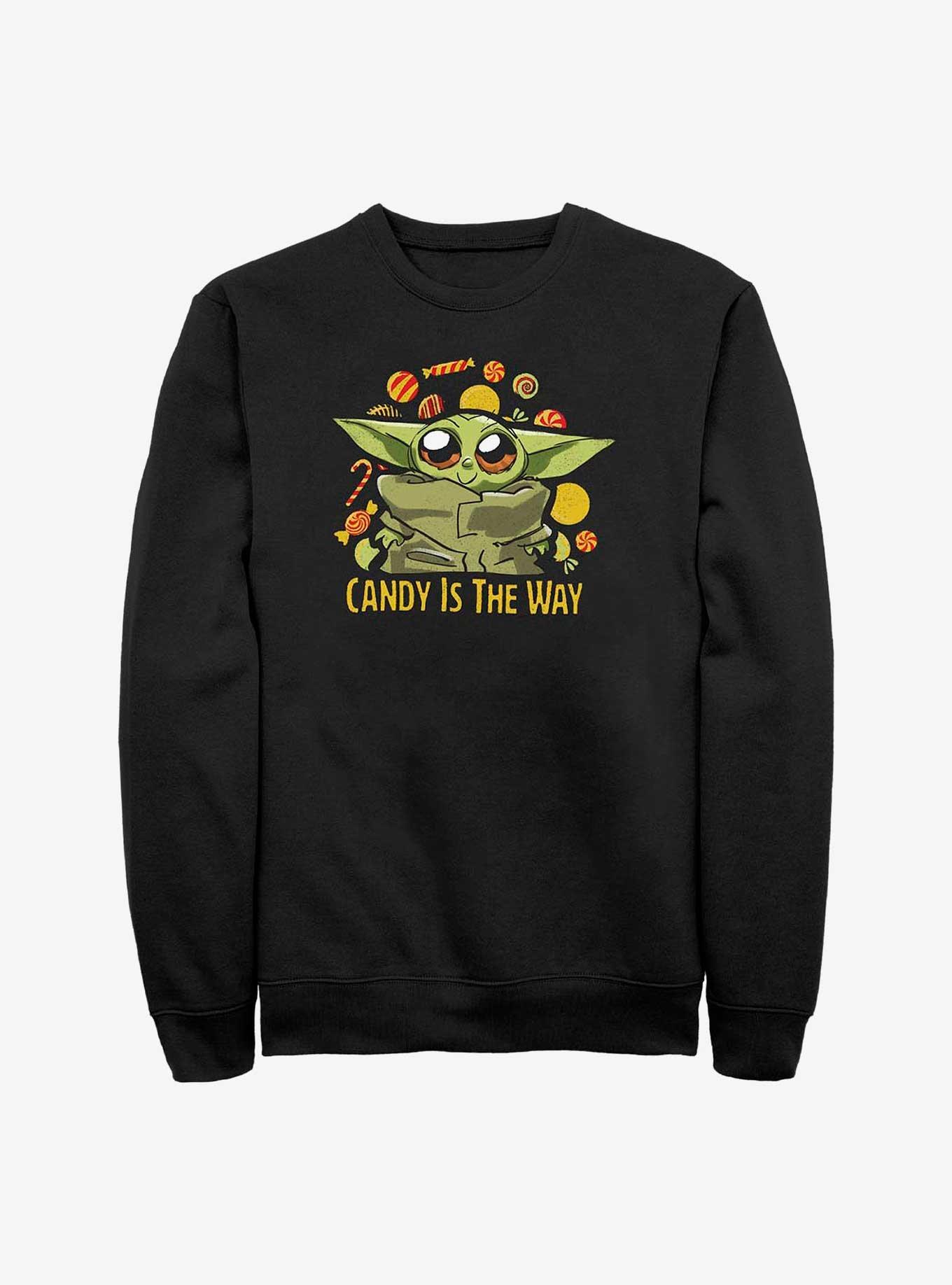 Star Wars The Mandalorian The Child Candy Is The Way Sweatshirt, BLACK, hi-res