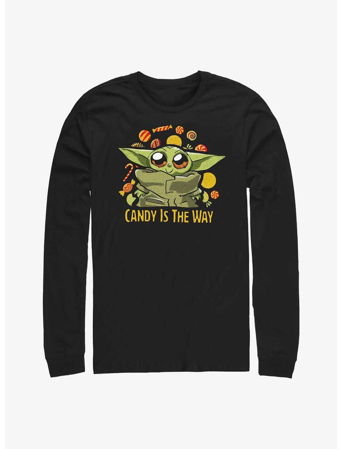 Star Wars The Mandalorian The Child Candy Is The Way Long-Sleeve T-Shirt, BLACK, hi-res