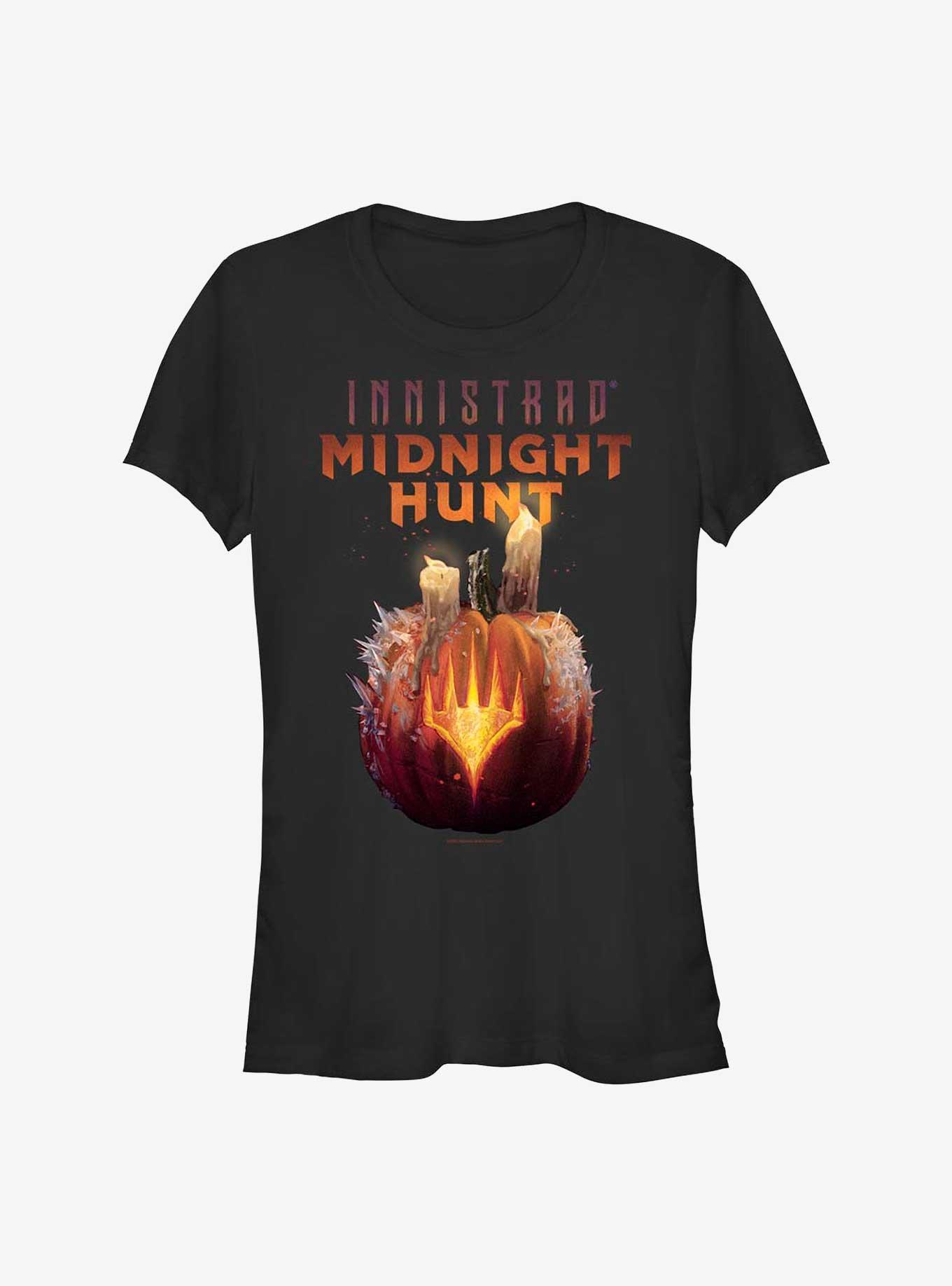 Magic: The Gathering Innistrad Midnight Hunt Pumpkin Girls T-Shirt, BLACK, hi-res