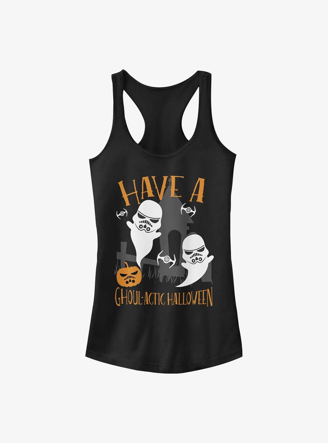 Star Wars Stormtrooper Ghoul-Actic Halloween Girls Tank, BLACK, hi-res