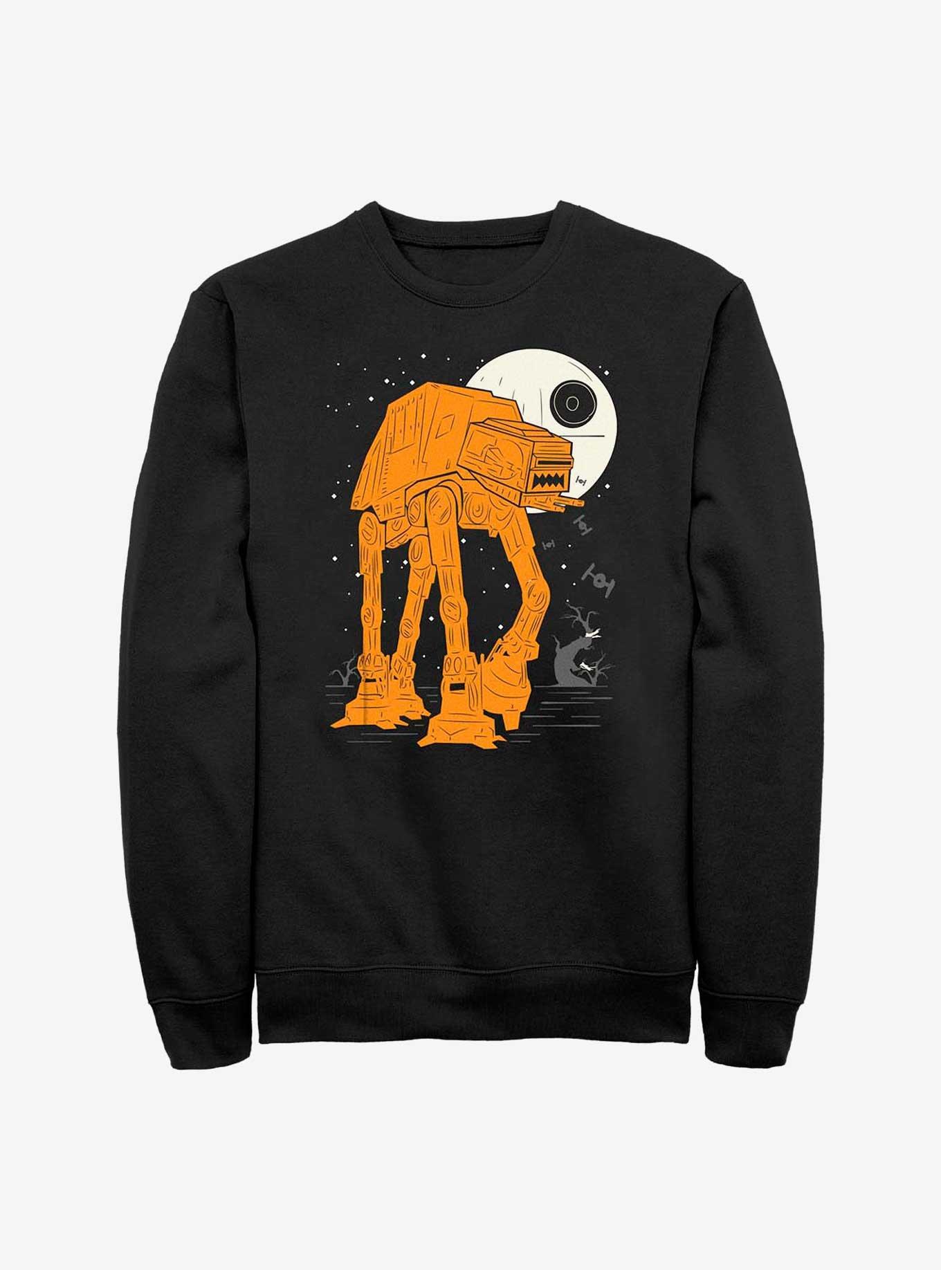 Star Wars AT-AT Death Star Full Moon Sweatshirt, BLACK, hi-res