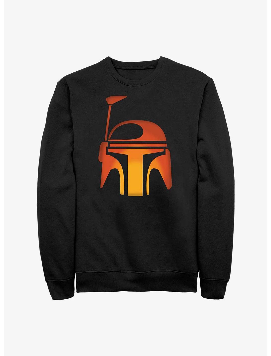 Star Wars Boba Fett Pumpkin Sweatshirt, BLACK, hi-res