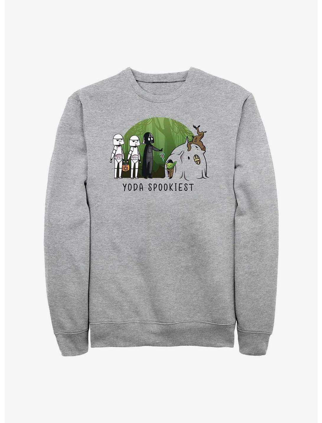 Star Wars Yoda Spookiest Sweatshirt, ATH HTR, hi-res