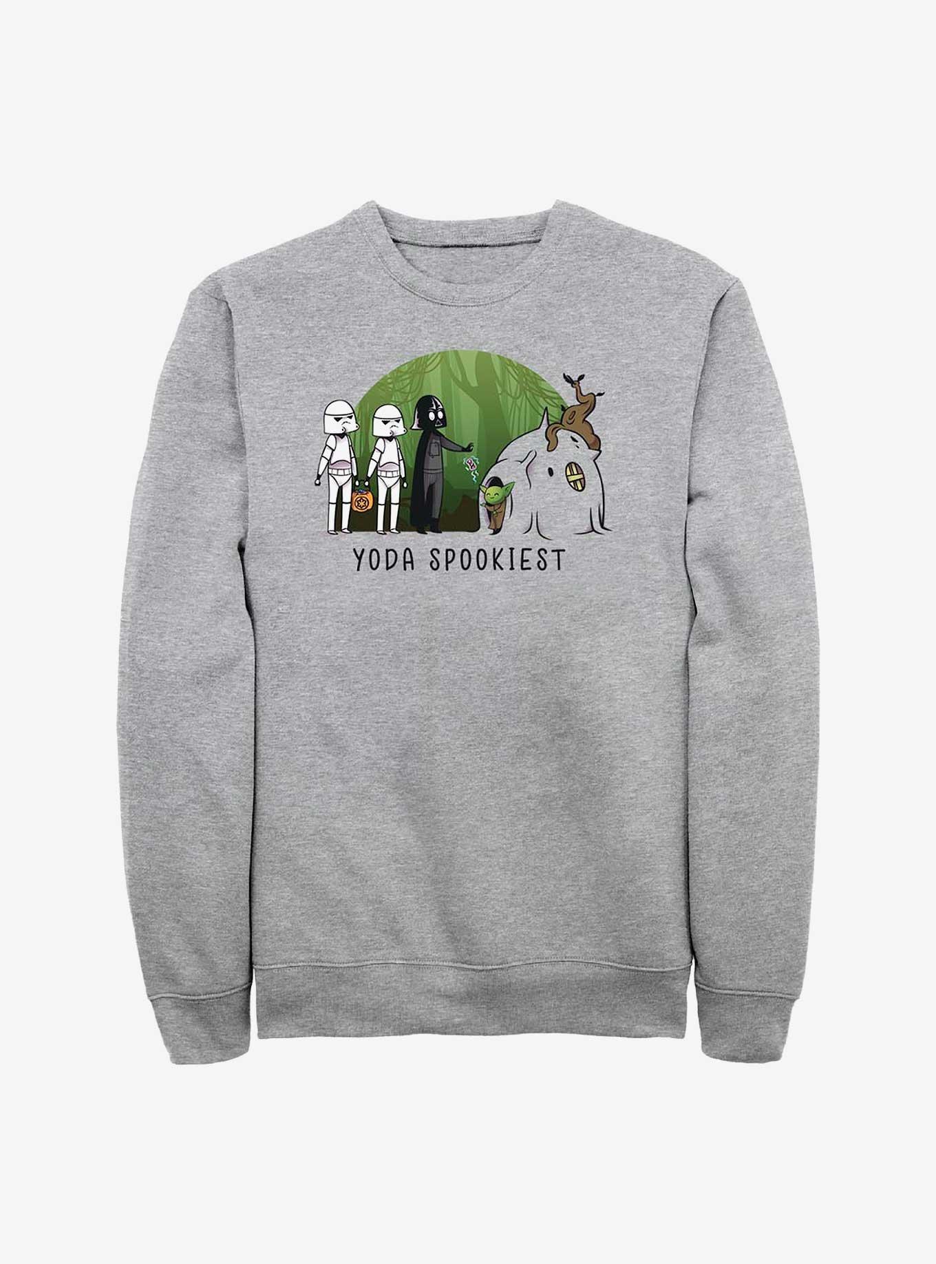 Star Wars Yoda Spookiest Sweatshirt, ATH HTR, hi-res