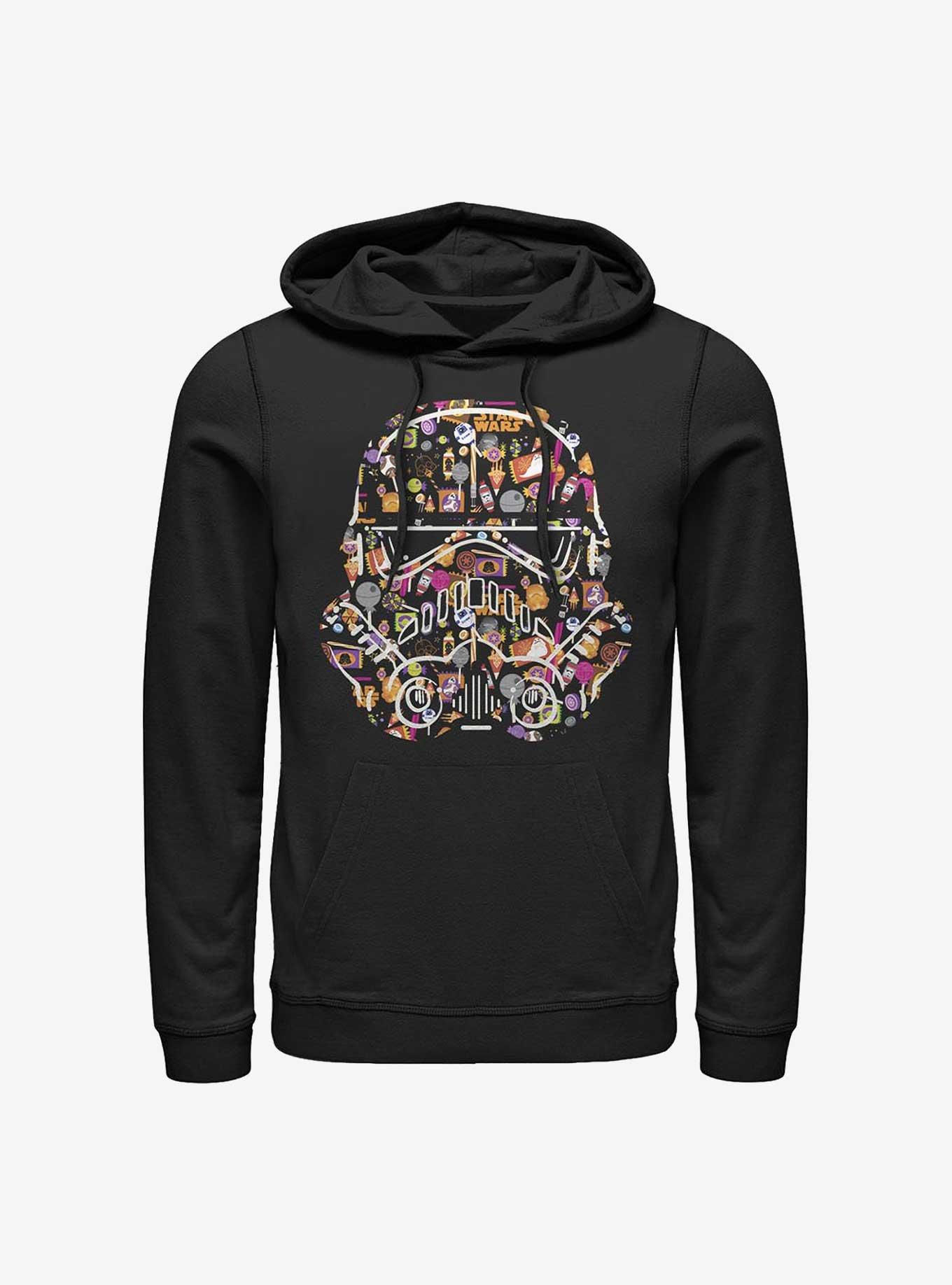 Star Wars Stormtrooper Candy Face Fill Hoodie, BLACK, hi-res