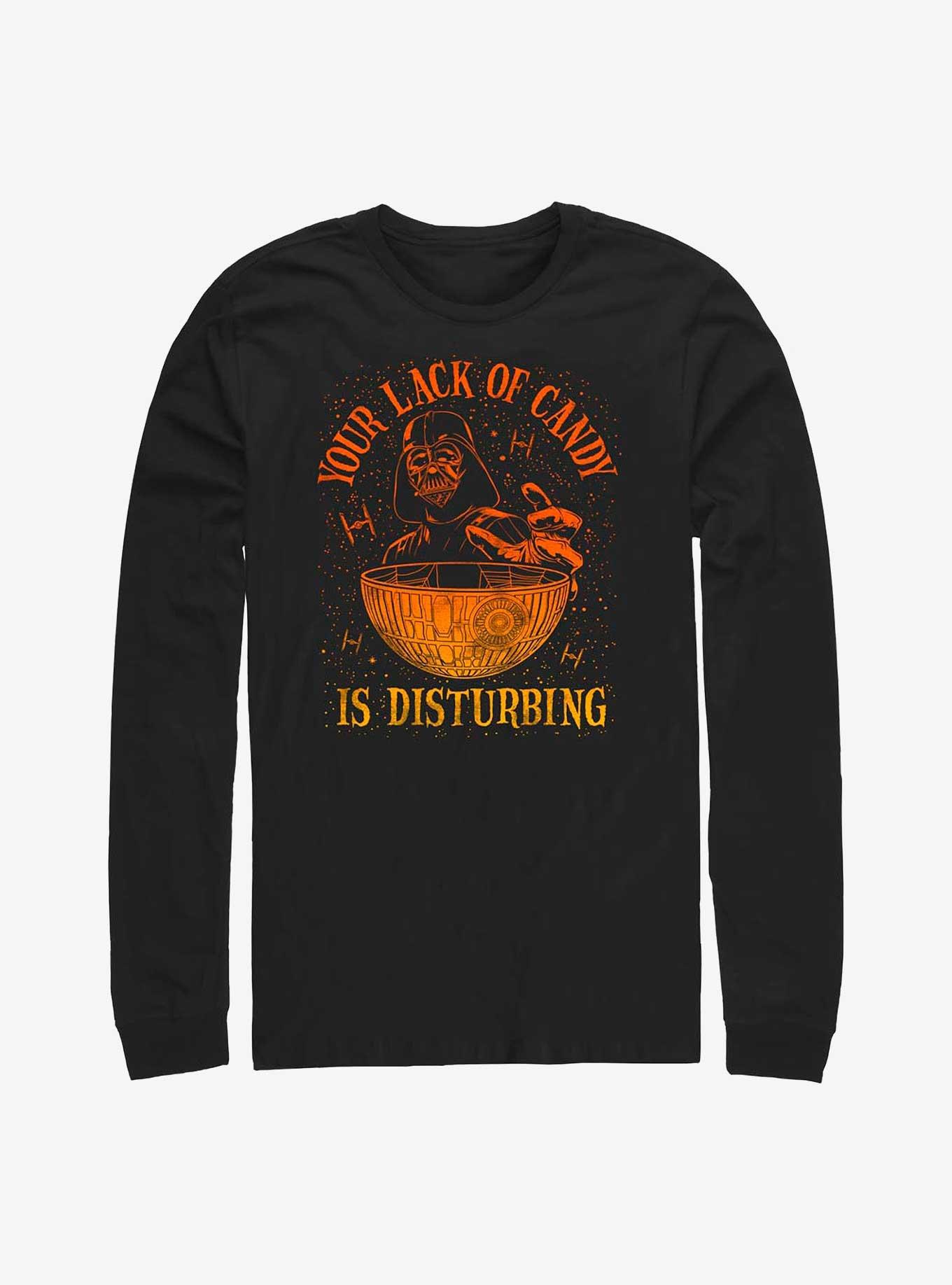 Star Wars Lack Of Candy Is Disturbing Long-Sleeve T-Shirt, BLACK, hi-res