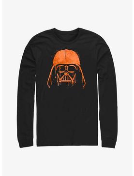 Star Wars Orange Darth Vader Drip Long-Sleeve T-Shirt, , hi-res
