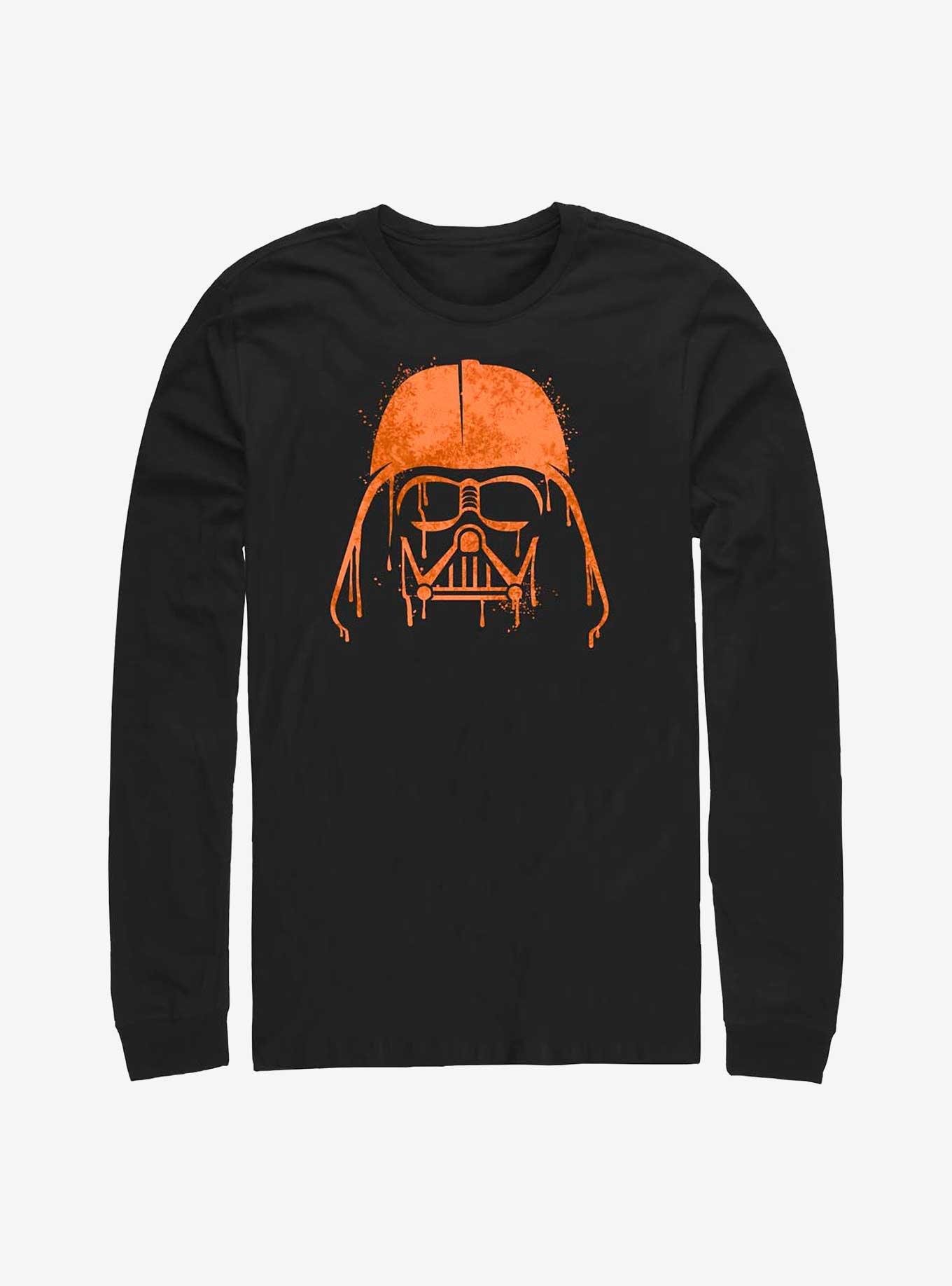 Star Wars Orange Darth Vader Drip Long-Sleeve T-Shirt, , hi-res