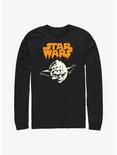Star Wars Yoda Ghoul Head Long-Sleeve T-Shirt, BLACK, hi-res