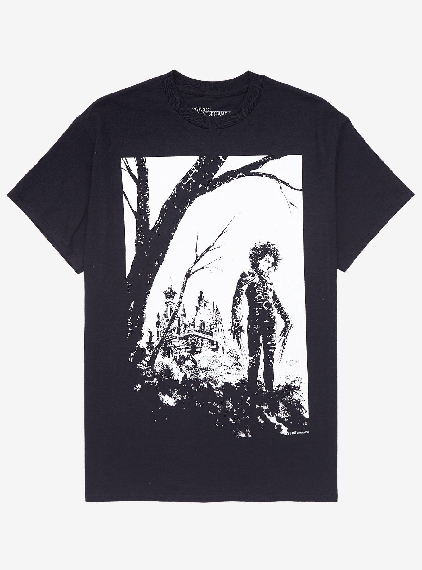 Edward Scissorhands Portrait T-Shirt, BLACK, hi-res