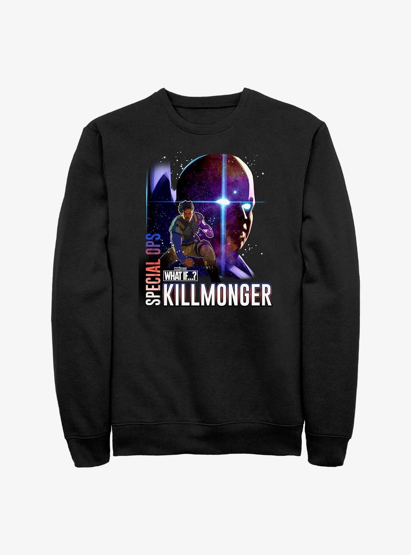 Marvel What If...? Special Ops Killmonger Sweatshirt, BLACK, hi-res